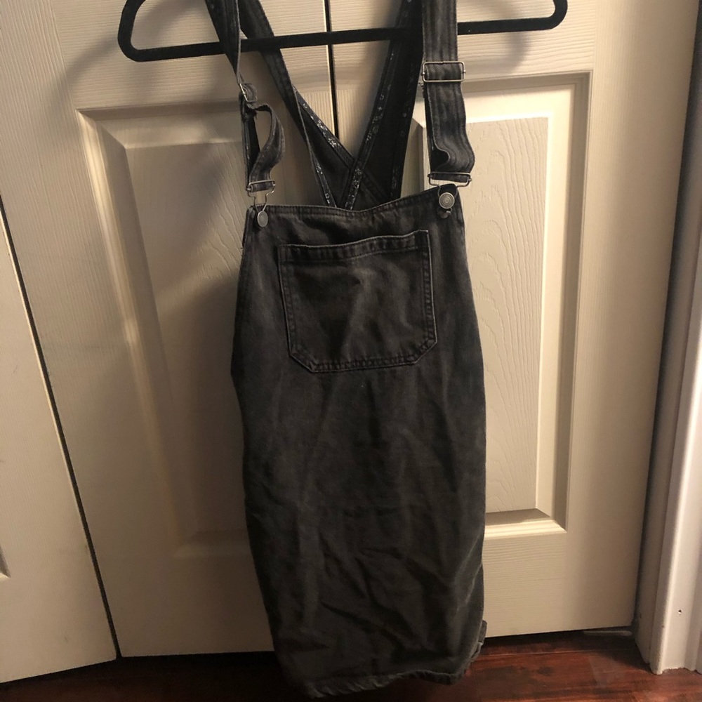 Free People Denim Overall Dress